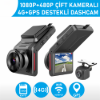 Nicecam NC320G 4G GPS ve Araç Takip Özellikli Çift Kameralı Dashcam Araç Kayıt Cihazı resmi