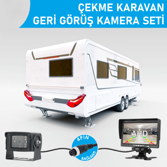 Nicecam NC-CKRS420P 2MP 7″ Monitörlü AHD 4-Pin Geri Görüş Karavan Kamera Seti resmi