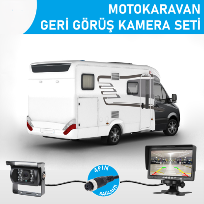Nicecam NC-KRS400P 700TVL 7″ Monitörlü 4-Pin Geri Görüş Karavan Kamera Seti resmi