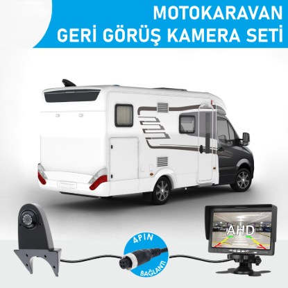 Nicecam NC-KRS450P 2MP 7″ Monitörlü AHD Tepe Kameralı Geri Görüş Karavan Kamera Seti resmi