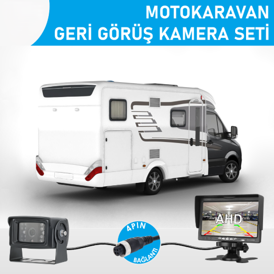 Nicecam NC-KRS420P 2MP 7″ Monitörlü AHD Geri Görüş Karavan Kamera Seti resmi