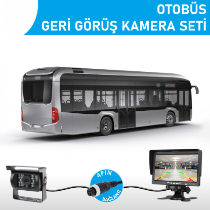 Nicecam NC-OS800P 700TVL 7″ Monitörlü 4-Pin Geri Görüş Otobüs Kamera Seti resmi