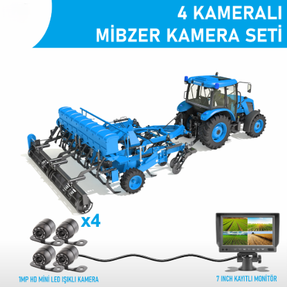 Nicecam NC-TMS714 1 MP 4 Kameralı Mibzer Tohum Ekme Makinesi Kamera Seti resmi