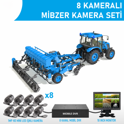 Nicecam NC-TMS718 1 MP 8 Kameralı Mibzer Tohum Ekme Makinesi Kamera Seti resmi