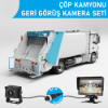 Nicecam NC-CKS521AWP 7″ Monitörlü 4-Pin Süper Geniş Açılı Starlight AHD Geri Görüş Çöp Kamyonu Kamera Seti resmi