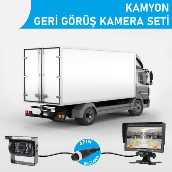 Nicecam NC-KS900P 7″ Monitörlü 4-Pin Geri Görüş Kamyon/Tır Kamera Seti resmi