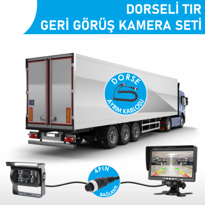 Nicecam NC-DKS900P 7″ Monitörlü 4-Pin AHD Geri Görüş Dorse Ayrımlı Kamyon/Tır Kamera Seti resmi