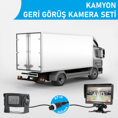 Nicecam NC-KS920P 7″ Monitörlü AHD Geri Görüş Kamyon/Tır Kamera Seti resmi