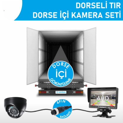 Nicecam NC-DKS910P 7″ Monitörlü AHD Kamyon/Tır Dorse İçi Görüntüleme Kamera Seti resmi