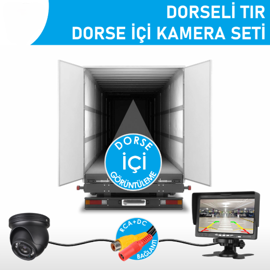 Nicecam NC-DKS910PMK 7″ Monitörlü AHD Kamyon/Tır Dorse İçi Görüntüleme Kamera Seti resmi