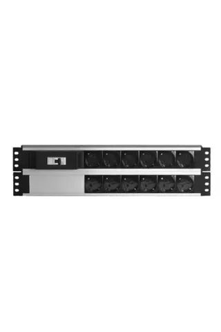 F082PR12SA FormRack Sigortalı 19 inc 12 li Alüminyum Priz