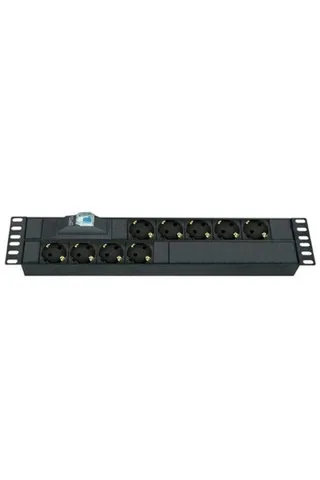 F082PR36U FormRack 36U 18 li (9+9) Sigortalı Dikey Priz Grubu