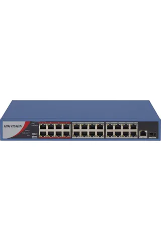 Hikvision DS-3E0326P-E/M 24 Port 100 Mbps Yönetilemeyen POE Switch