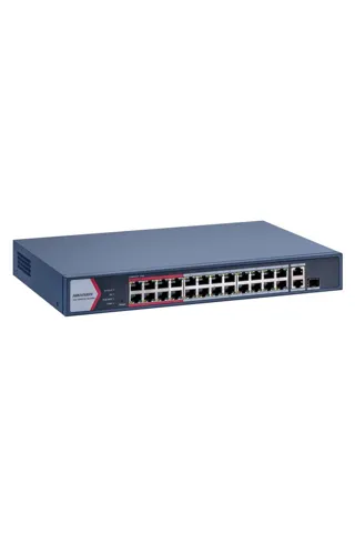 Hikvision DS-3E1326P-EI/M 24 Port Fast Ethernet Akıllı POE Switch