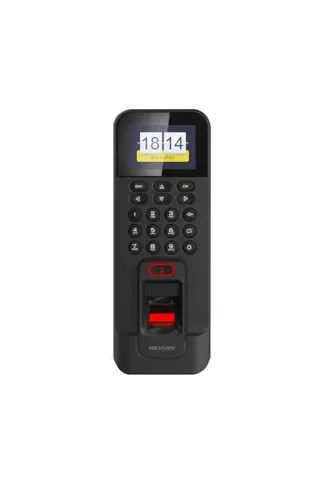 Hikvision DS-K1T804AMF Geçiş Kontrol Terminali (Mifare Kart Okuyucu + Parmak İzi + Tuş Takımı)
