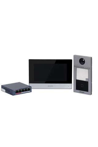 Hikvision DS-KIS604-S(C) KİT IP Video İnterkom Kiti