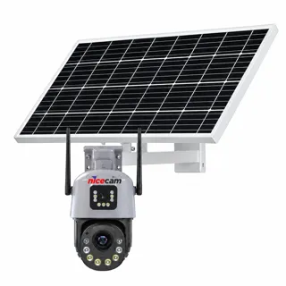 Nicecam NC-M05 6MP 36X 7/24 KAYIT 2 KAMERALI 4G Sim Kartlı Kamera 90W 40AH Solar Panel