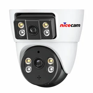 Nicecam NC-M24 4MP 2 Kameralı PTZ Dome WiFi Kamera