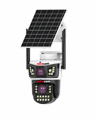 Nicecam NC-S425 4MP 2 Kameralı Solar PTZ 4G Sim Kartlı Kamera