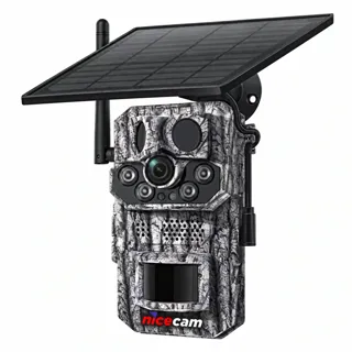 Nicecam NC-S443H 3MP 4G Solar Panelli GPS Black Light Fotokapan