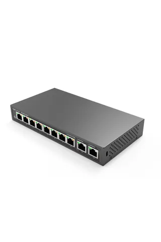 Reyee RG-ES110D-P 8 Port 100Mbps PoE, 2 Port GB Uplink Port Yönetilmez PoE Switch