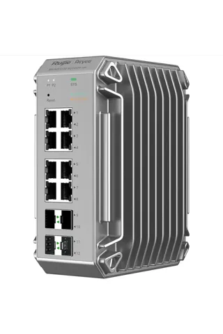 Reyee RG-NIS3100-8GT4SFP-HP 8 Port Gigabit PoE+, 4 SFP Uplink Port Yönetilebilir Endüstriyel Switch