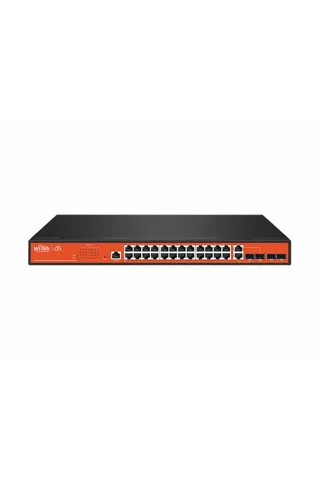 Wi-Tek WI-PCMS328GF 24GE+2Combo SFP+2SFP 802.3af/at Cloud L2 Managed PoE Switch