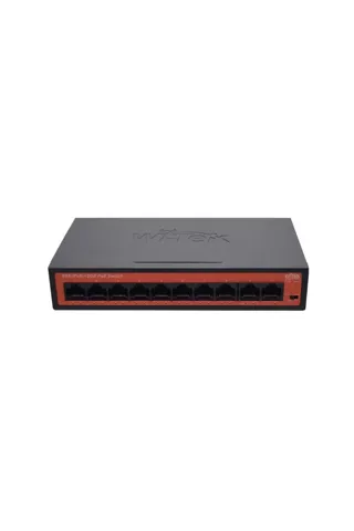 Wi-Tek WI-PS308GH V2 8 Port Gigabit PoE, 2 Port GE Uplink Port Switch - Watchdog + 65W + 250M
